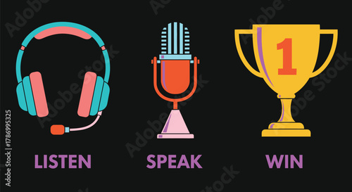 Listen speak win podcasting broadcasting success audio recording