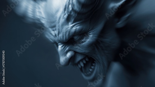 Wallpaper Mural Angry demon face Torontodigital.ca