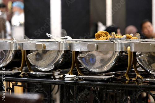 Delicious buffet catering setup for modern event