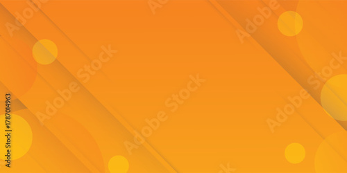 Abstract modern bright orange gradient background. Trendy simple diagonal dynamic geometric stripes vector design with shine lines and shadow.