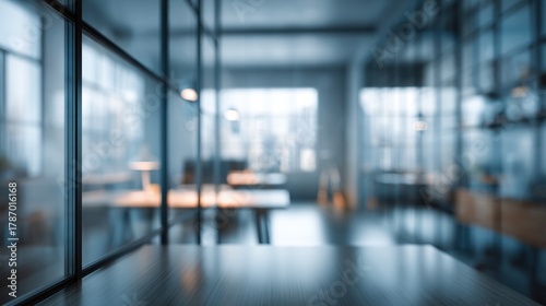 Wallpaper Mural Blurred office space Torontodigital.ca