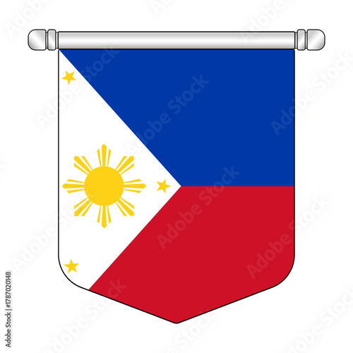 Equatorial Philippines National Banner Symbol Hanging