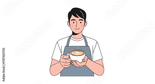 Young Man Enjoying a Delicious Bowl of Soup Healthy Eating and Nourishment Concept