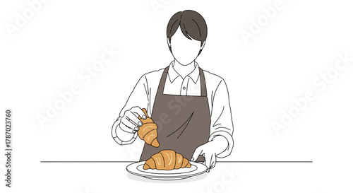 Elegant Chef Preparing Delicious Fried Chicken in a Modern Kitchen