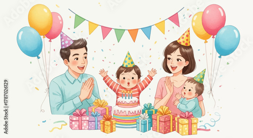 Happy Birthday Celebration with Family