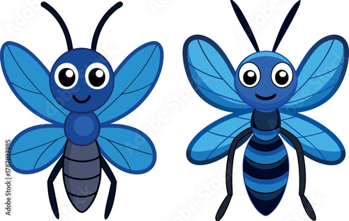  blue butterfly illustration, insect flying artwork, colorful butterfly vector, wildlife insect design, nature moth drawing, pollinator animal art, tropical butterfly design, delicate insect illustrat