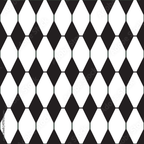 Geometric pattern featuring vertically aligned diamond shapes, creating a clean, symmetrical and modern repetitive design. Minimalistic and stylish visual ideal for fashion, interior decor, wallpaper,