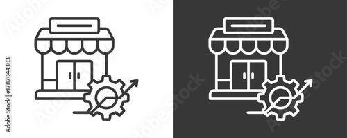 Market Entry Strategy Icon Set Vector Collection Isolated In Black And White