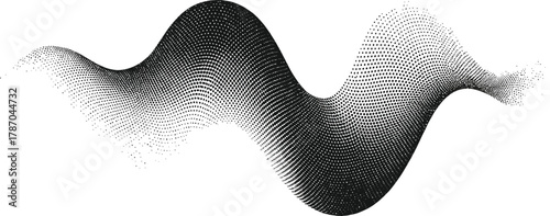 Halftone Spiral Momentum Force Symbol