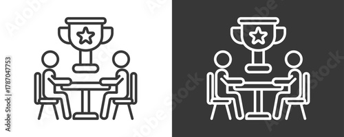 Competition Icon Set Vector Collection Isolated In Black And White
