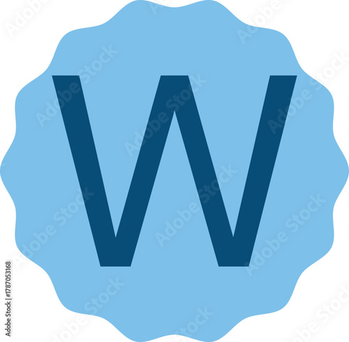 Elegant circular W logo symbolizing wisdom, growth, and learning. Ideal for schools, institutes, academies, and educational brands seeking a modern, trusted, and professional identity.