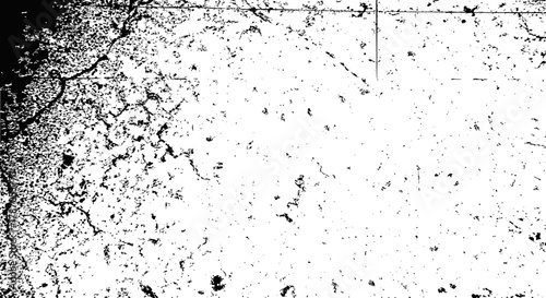 Black and white detailed grunge overlay vector texture distressed surface background for graphic design projects