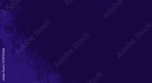 Dark Indigo Grunge Texture Background Vector Illustration with Halftone and Distressed Effect