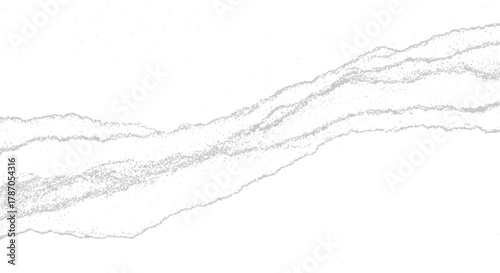 Abstract light gray speckled noise waves on white background Minimalist natural quartz stone texture graphic design element