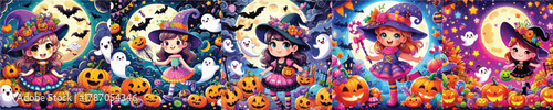 VECTOR IMAGE GIRL USING A HALLOWEEN THEME