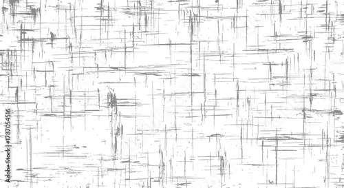 Seamless Grunge Overlay Vector Texture Abstract Distressed Scratched Lines Pattern Gray and White Background