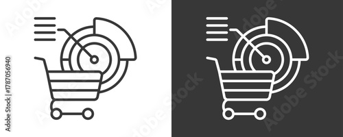 Market Penetration Icon Set Vector Collection Isolated In Black And White