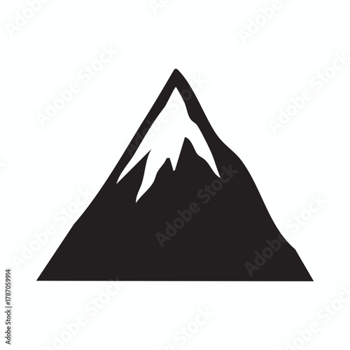 Mountain peak silhouette