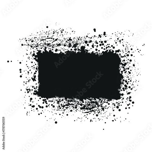 Abstract Ink Explosion Splash Art Design.