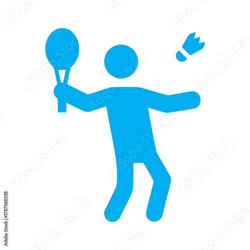 Badminton Player Icon