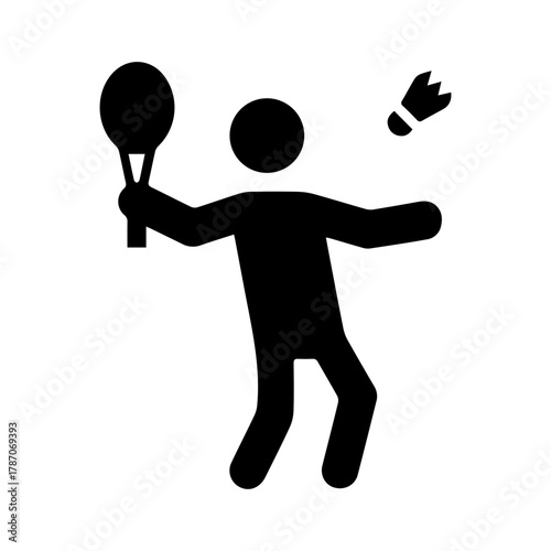 Badminton Player Icon