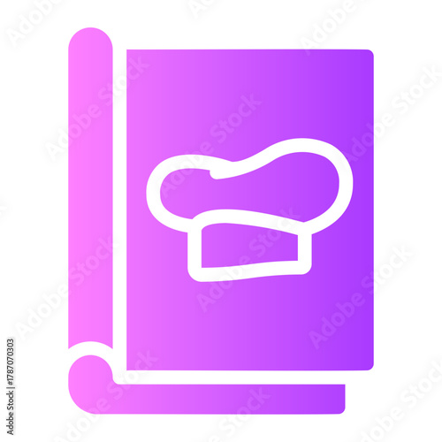 recipe book gradient icon