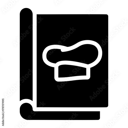 recipe book glyph icon