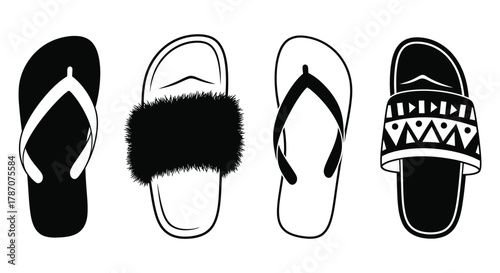 Stylish summer footwear collection perfect for beach days and vacations