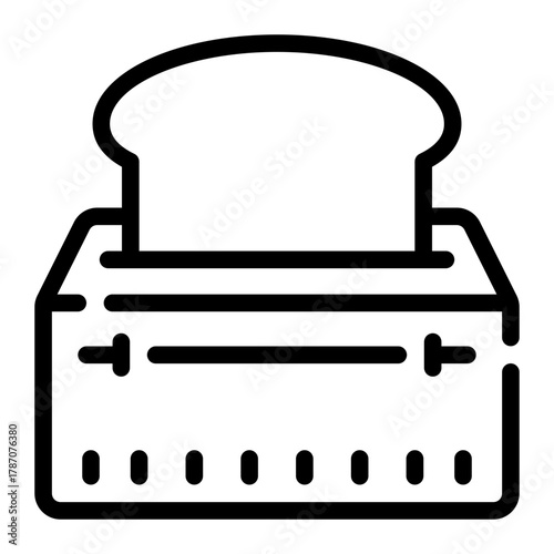 toaster line icon