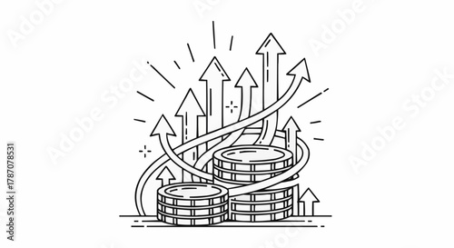 Financial Growth and Investment Success Illustrated.