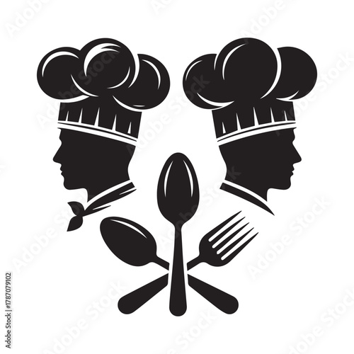 Professional Chef Logo Design – Culinary Team Emblem