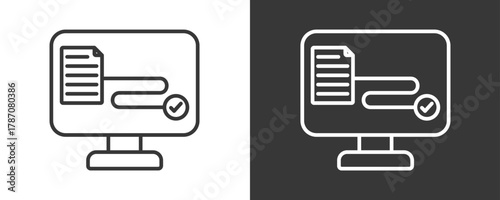 Process Icon Set Vector Collection Isolated In Black And White