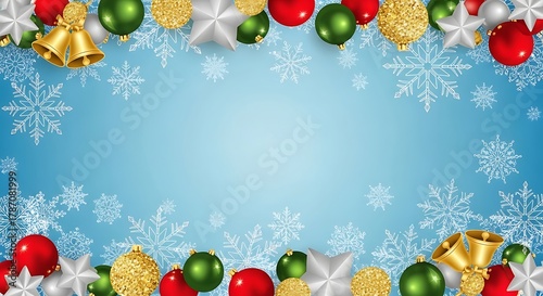 christmas background with balls