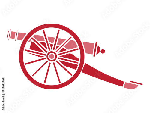Red Cannon Illustration
