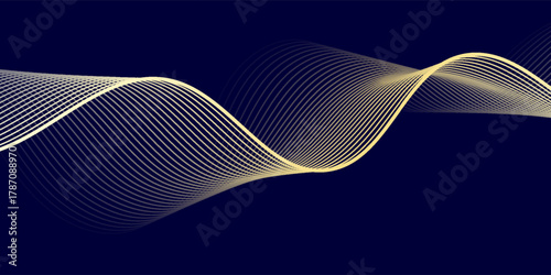 Vector line wave luxury pattern with space for text. Clouds, water modern art. Abstract line texture, elegant japanese fancy background. abstract wavy lines background.