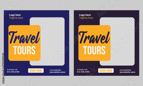 Travel agency social media post template