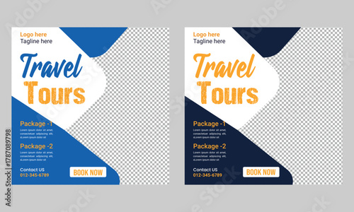 Travel agency social media post template