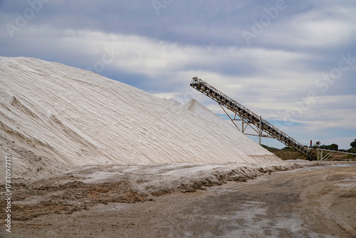 Salt refinery operations at Thevenard on the Eyre Peninsula in South Australia