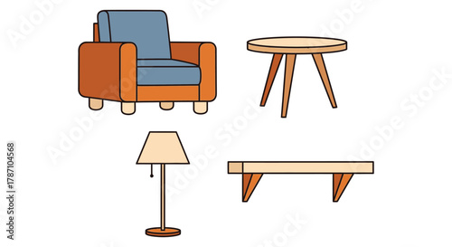 Modern living room furniture arrangement for a stylish home look