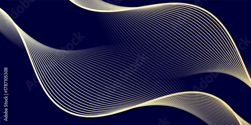 Vector line wave luxury pattern with space for text. Clouds, water modern art. Abstract line texture, elegant japanese fancy background. abstract wavy lines background.