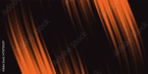 black and orange brush wrap car sticker pattern abstract banner sporty lines red and white color combination grunge brush pattern racing motorsport design, Vector Illustration.