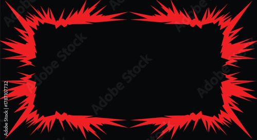 Dynamic burst frame for modern graphic design projects and presentations