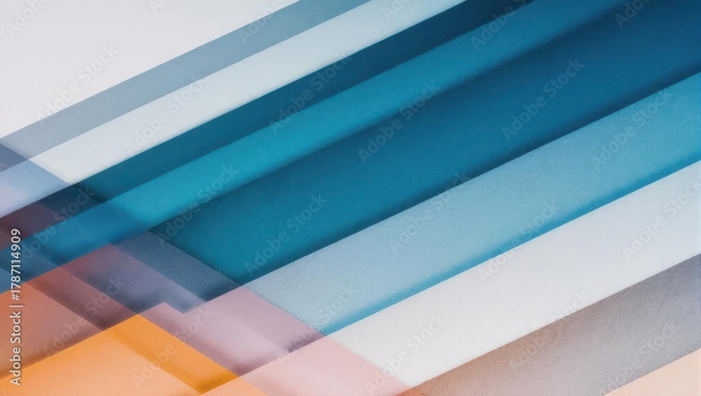 Obraz premium Abstract geometric background with overlapping colorful stripes and modern design.