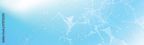 Technology and big data analysis abstract background with plexus lines