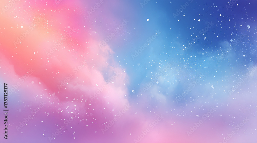Fototapeta premium Soft glowing particles drift over a smooth gradient background creating a dreamy ethereal effect symbolizing imagination serenity and abstract beauty in digital visual art