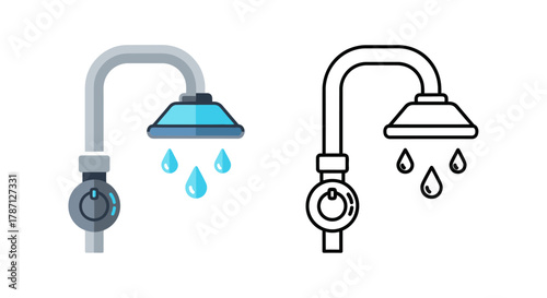Two burning candles with dripping wax one white and one black