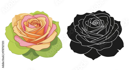 Two woven baskets overflowing with autumn harvest produce and grapes