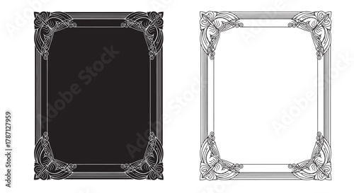 Two minimalist rings one black and one with rainbow colored segments