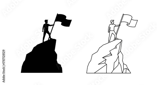 Two game over signs in contrasting black and white styles are displayed