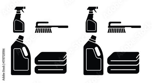 Essential cleaning supplies for a spotless home and fresh laundry